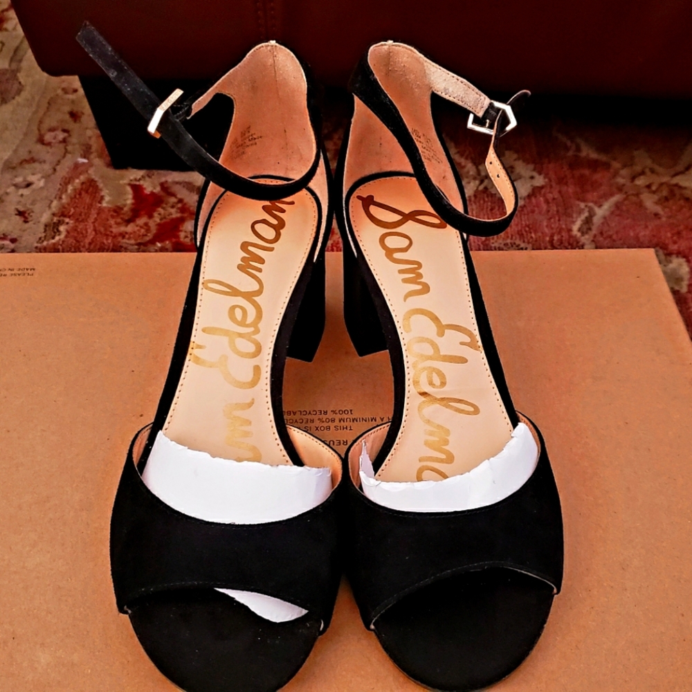 Sam Edelman size 8 1/2 suede Leather Sandals with ankle strap